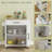Kitchen Island With Storage, Rolling Kitchen Cart With AC Outlets And USB Ports, Microwave Stand With Towel And Spice Rack-1463031490