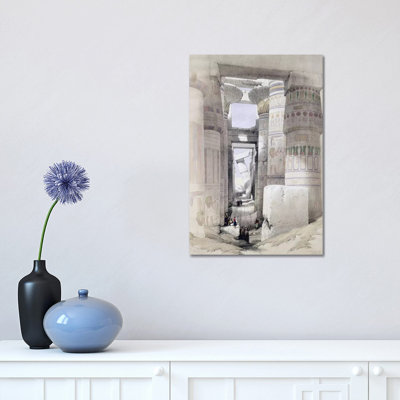 View Through The Hall Of Columns, Karnak, From Egypt And Nubia, Vol.1 by David Roberts - Painting on Canvas