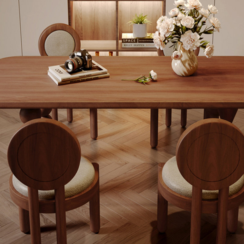 Rectangular small-sized dining table, 29.53"H x 55.12"L x 31.5"W