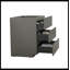 Base de meuble-lavabo Sahaad Alice-30F-105, armoire de plancher SANS lavabo, couleur noyer, avec trois tiroirs, pré-assemblé-379785094-379785095