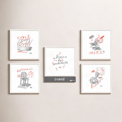 Amir "Chairs" 5-Piece Print Set by Jeff Jackson