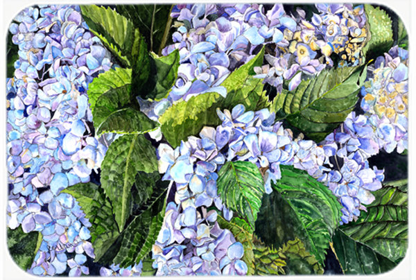 Caroline's Treasures Hydrangea Glass Cutting Board