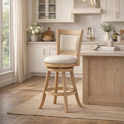 Tabouret de bar et de comptoir pivotant rembourré Falken