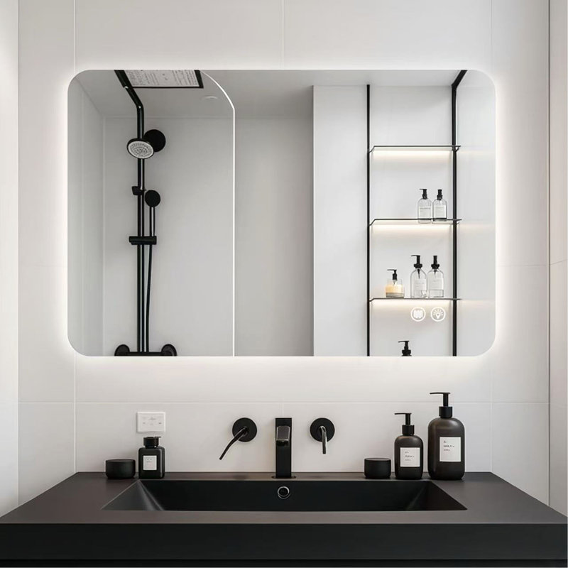 Rectangular Backlit Mirror Bathroom, 24" x 36"