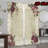 2Pcs Vintage Rose Floral Window Curtains Elegant Victorian Style Panels With Lace Border Home Decor Drapes For Bedroom Living Room Kitchen Dining Rod Pocket Design Burgundy Flower Pattern Office Partition-451732596
