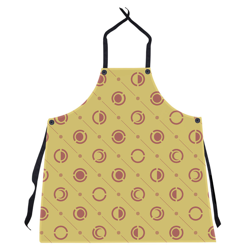 Skeffingt Bib Apron, Gold/Red