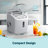 Simzlife 26Lbs. Daily Bullet Ice Countertop Ice Maker Ice Machine With Handle,Self-Cleaning Ice Makers, 26Lbs/24H, 9 Ice Cubes Ready In 6 Mins For Home/Kitchen/Bar/RV/Party/Camping-106240012