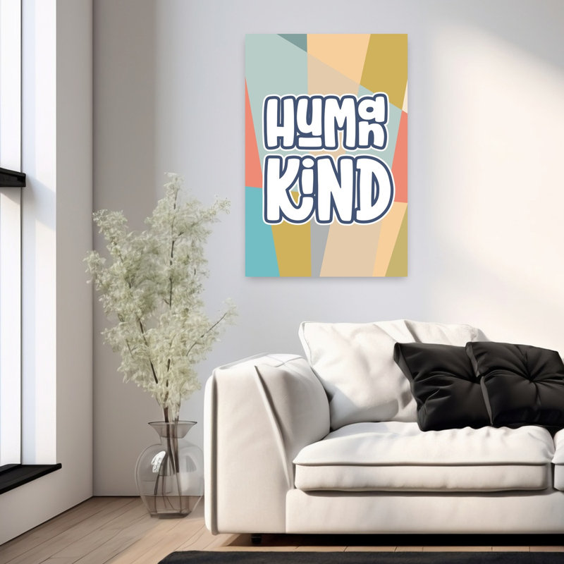 Art humain, architecture moderne abstraite, H 36 po x l 24 po