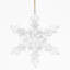 Ensemble de 6 crochets en forme de flocons de neige en fer, boules de Noël décoratives pour décorations de fêtes
