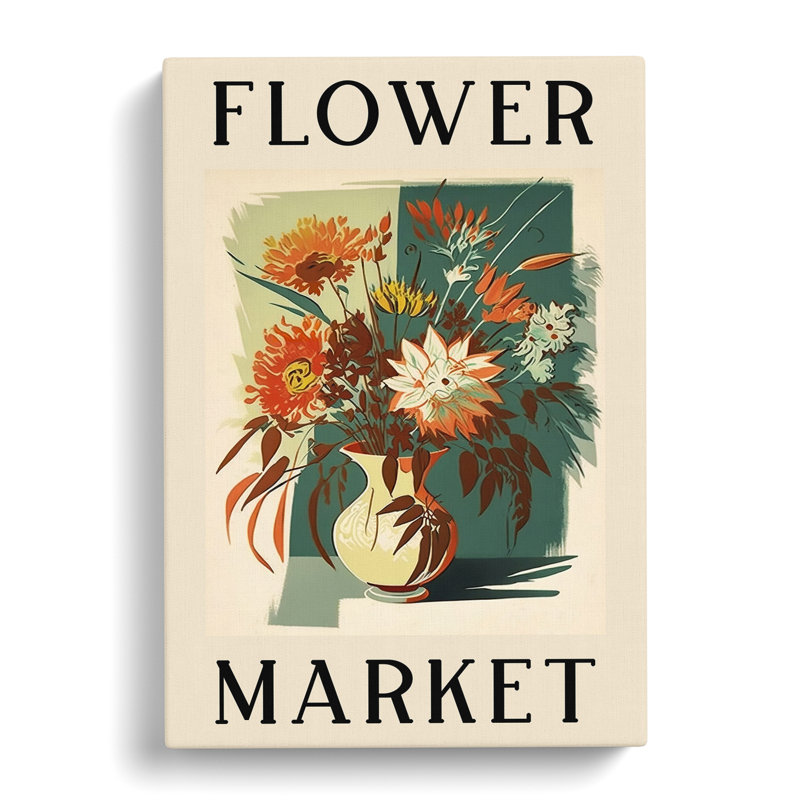 Antique Flower Market Exhibition No.11 - Wrapped Canvas, 91cm H x 60cm W x 3cm D