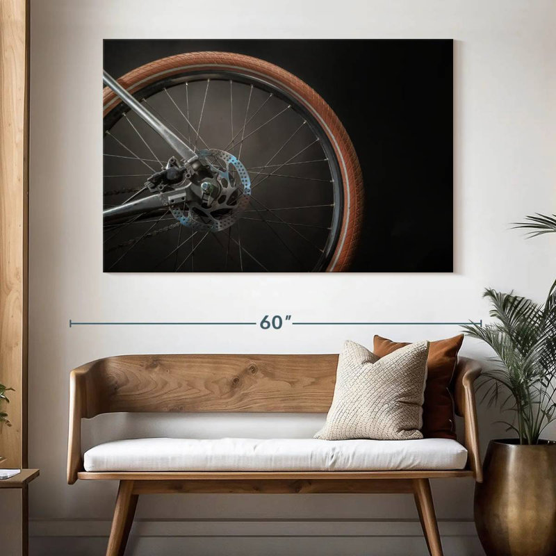 Roue de vélo Mehar Brown, H 34 po x l 51 po