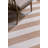 Rectangle Striped Hand Hooked Polypropylene Area Rug in Beige/White-86654205