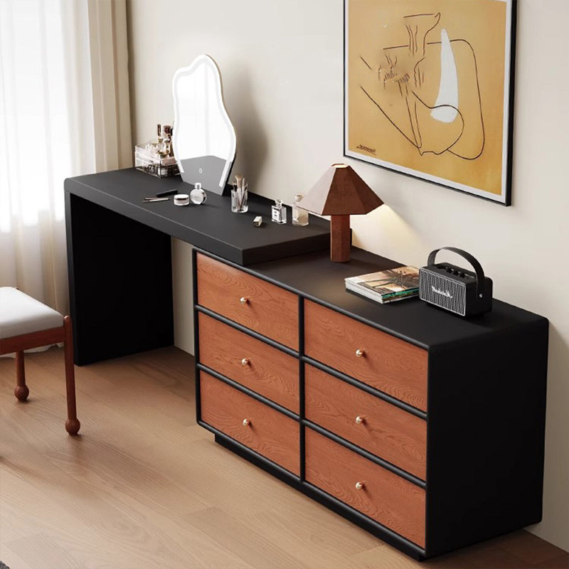 Makeup Vanity with Light mirror,6 drawers
