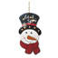 Décoration murale 3D bonhomme de neige en bois et métal 3D