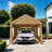 12 ft. W x 20 ft. D Polypropylene Garage Shed-98727427