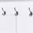 Farmhouse Wooden Style Hall Tree With 6 Hooks-1629220516