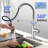 COUOKO Pull Down Kitchen Faucet