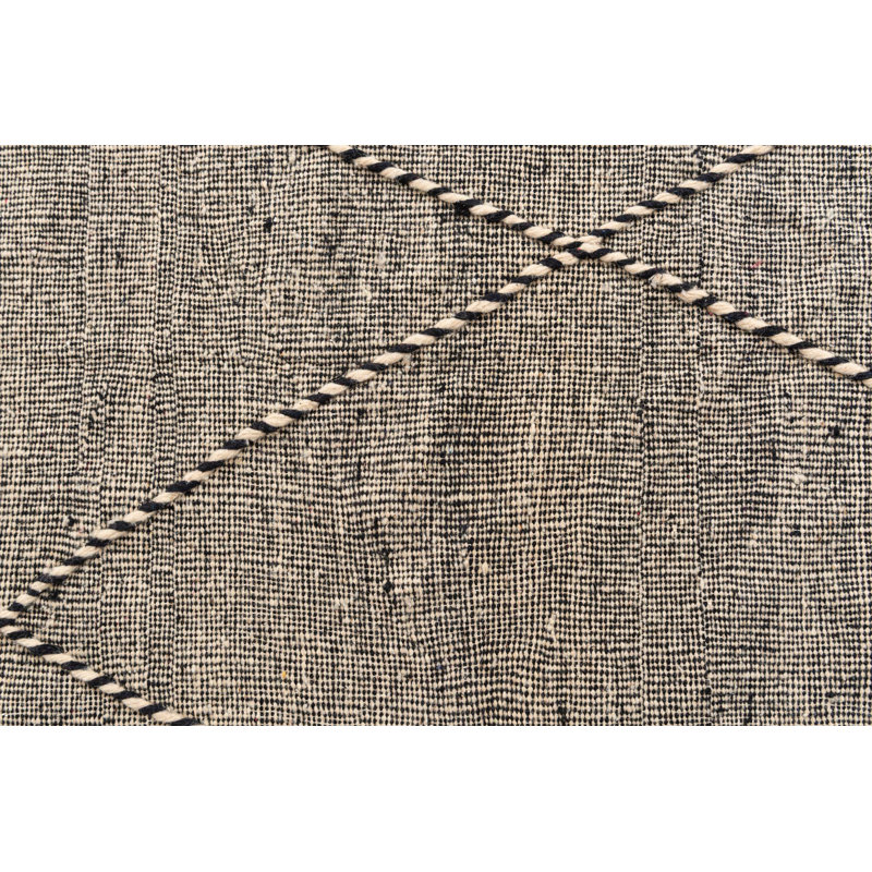 Tapis noir et blanc Orpheus