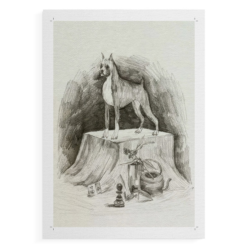 «A Gentleman IV», impression sur toile seulement - non encadrée, H 18 po x l 12 po