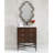 Reeded 28.5'' Single Bathroom Vanity with Marble Top