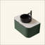 Meuble-lavabo pour salle de bain, armoire de salle de bain en contreplaqué rayé à bordures flottantes avec tiroir, vasque en céramique et plateau en pierre frittée, pré-assemblé-1458327489