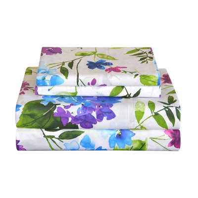 Primavera Percale Floral Sheet Set