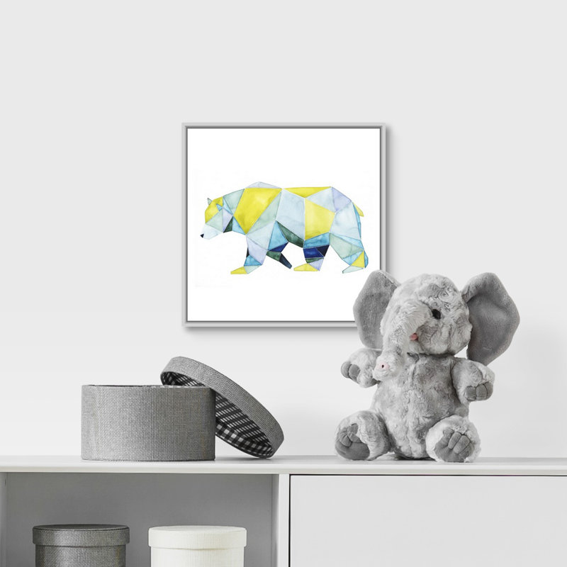 Art sur toile Polla, Cadre flottant blanc, H 12 po x l 12 po x P 1,75 po