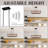 Farmhouse Chandelier Pendant Light, 5-Light Adjustable Height Wooden Black Ceiling Fixture For Kitchen Island, Dining Room, Pool Table, Rustic Modern Lighting