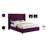 Dymonique Velvet Bed-63427349-63427348
