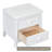 2-Drawer Nightstand for Bedroom, Mid Century Retro Bedside Table with Classic Design-1972528013