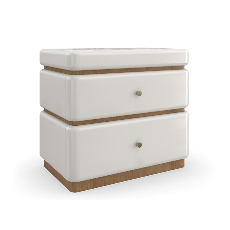 Malta 2 - Drawer Solid Wood Nightstand