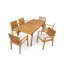 Ensemble de table de patio en bois d'acacia-286336140-286336141