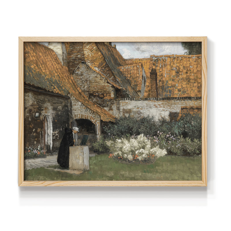 Paysages rétro-DCCLIV-Reproduction encadrée - réversible, Naturel, H 11 po x l 14 po
