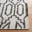 Tapis ivoire / noir en jute / sisal à tissage plat Atas Southwestern-1584823118