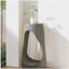 Table d'appoint d'extérieur, table de bout à conception creuse, table de tabouret de jardin de patio, table d'appoint décorative pour terrasse de balcon de plage, béton léger, texture semblable au bois, couleur grise-720926828
