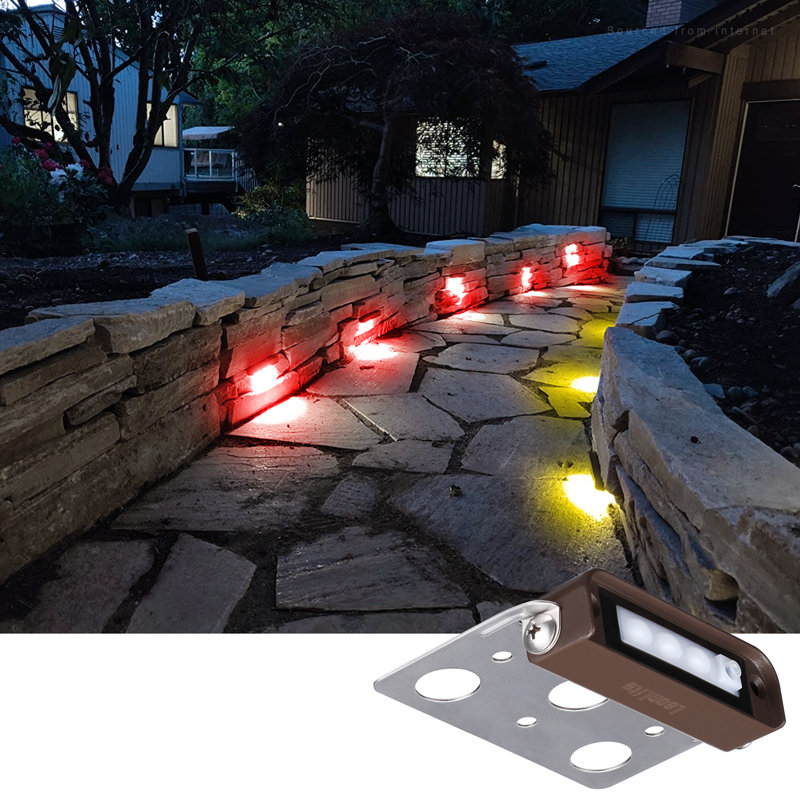 4" LED Hardscape Step Light Low Voltage Color Temperature Selectable