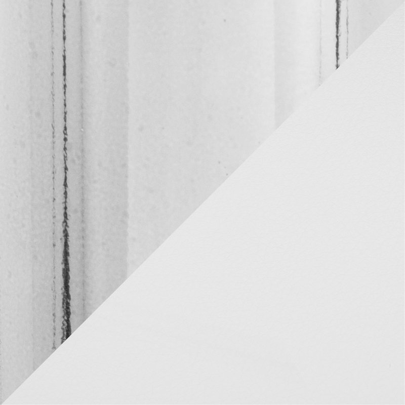 Tabouret de bar réglable avec pivot en métal chromé et similicuir avec repose-pieds rond en T - ensemble de 2, Blanc