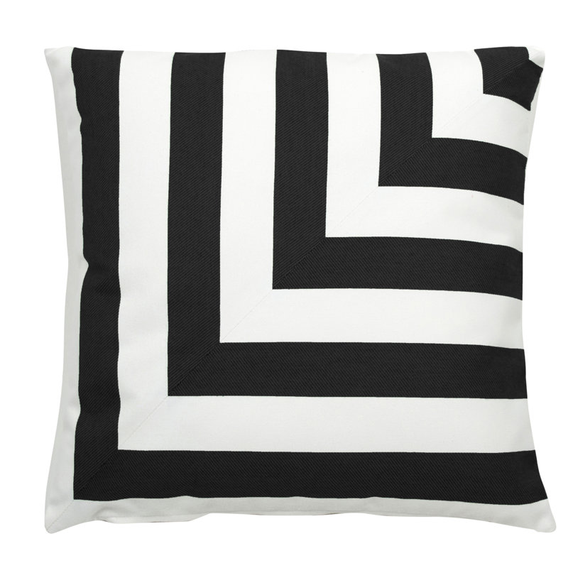 Halo Indoor/Outdoor Throw Pillow Cover & Insert, 22" x 22", Midnight