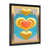 Impression noire sur toile encadrée sélectionné
