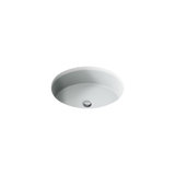 Verticyl Ceramic Oval Undermount Bathroom Sink with Overflow