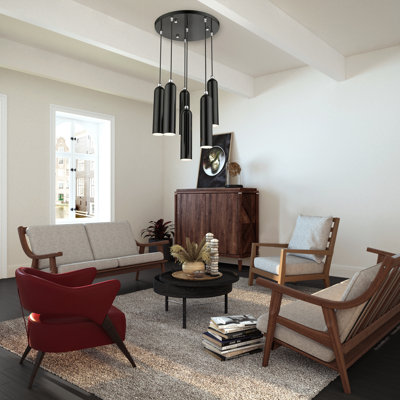 Harly 6 Light Metal Dimmable Pendant