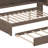 Full Size Wood Daybed With Storage Shelves, USB, LED, And Trundle-106485386