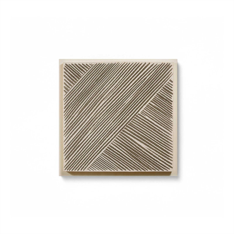 «Modern Linear Illusion I», reproduction sur toile, H 16 po x l 16 po x P 1,25 po, Toile tendue