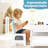 Kids Table And Chairs Set, 4 In 1 Toddler Art Desk With Storage Drawer, Wooden Activity Deskboard, Blackboard, Reversible & Detachable Tabletop, Bookshelf For Drawing, Playing, Learning(gray)-909854975