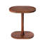 Amorsolo Solid Wood C Shape Pedestal Side Table-1644606798