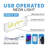 Hello Gorgerous 20" Contemporary Glam Acrylic Box USB Operated LED Neon Light, Yellow