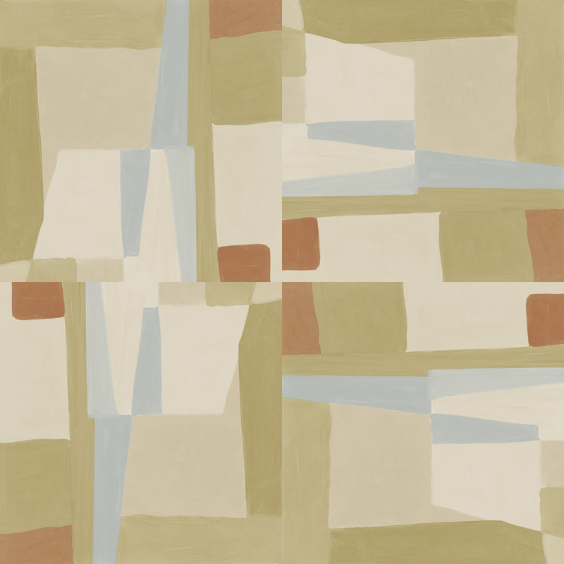 10m X 60cm Gazelle Wallpaper Roll, Yellow/Beige
