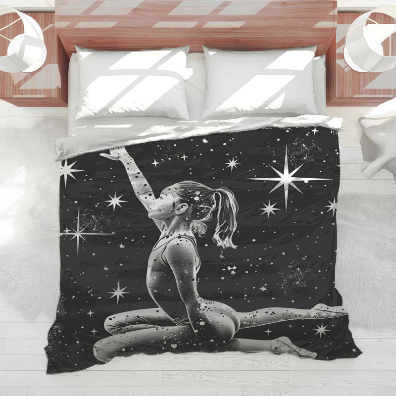 Édredon Ballet Bedding Dance Modern, Lit simple