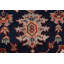 Tapis oriental bleu marine traditionnel 8 x 10