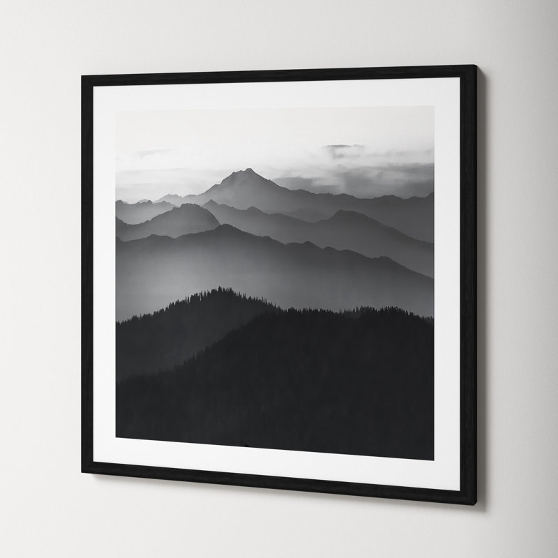 Cascades by Danita Delimont, 27.5" H x 27.5" W x 0.75" D, Black Framed